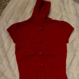 Design History Short Sleeved Turtleneck Sweater